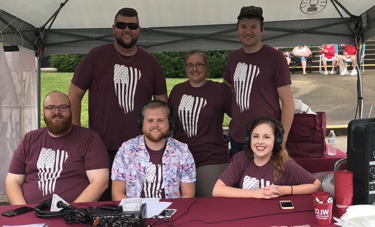 WLCU radio station crew